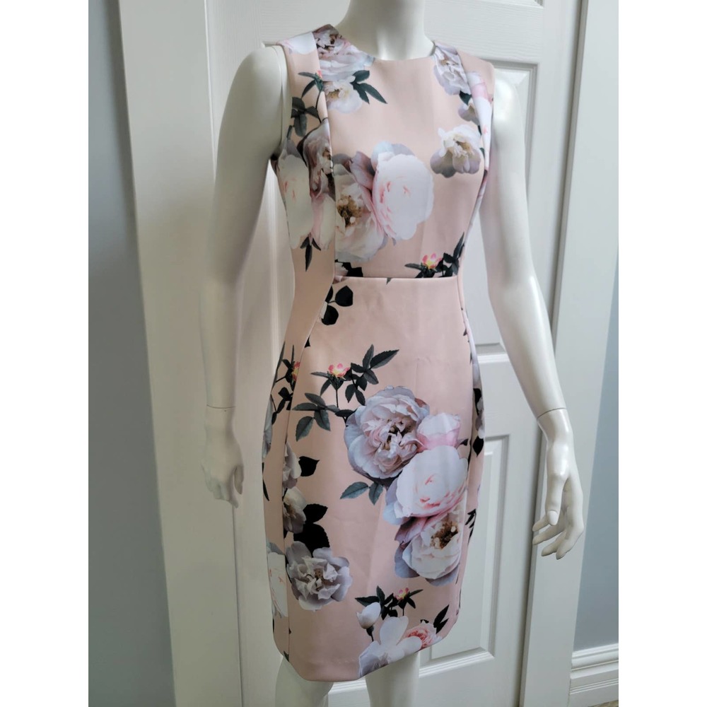 Calvin Klein Floral Pencil Dress Size 8